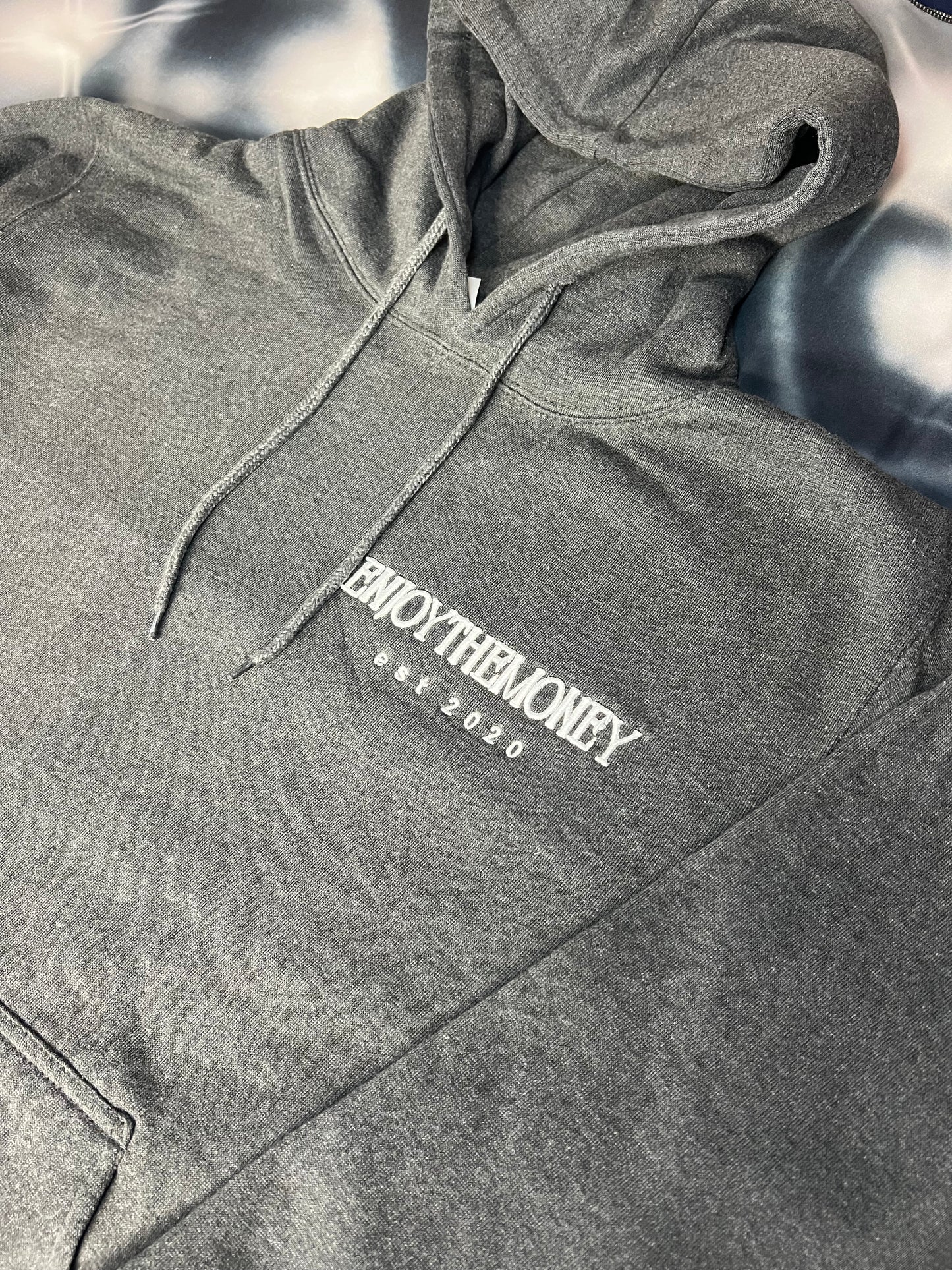 ENJOYING THE MONEY HOODIE(CHARCOAL)