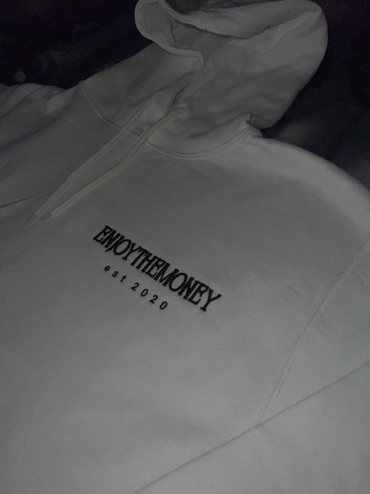 ENJOYING THE MONEY HOODIE(WHITE)