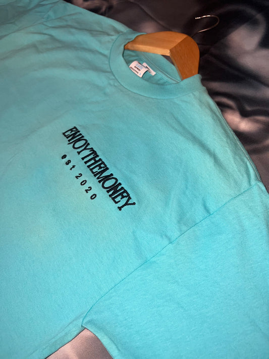 ENJOY THE MONEY GRAPHIC TEE(TEAL)