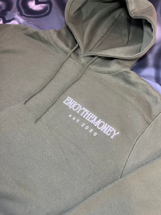 ENJOYING THE MONEY HOODIE(OLIVE)