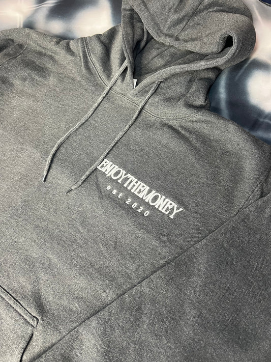 ENJOYING THE MONEY HOODIE(CHARCOAL)
