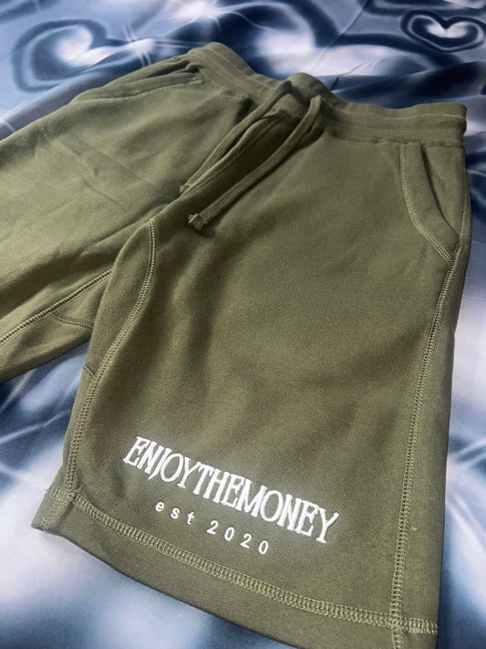 ENJOY THE MONEY SHORTS(OLIVE)