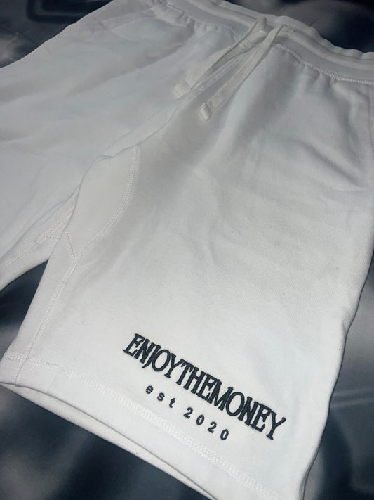 ENJOY THE MONEY SHORTS(WHITE)