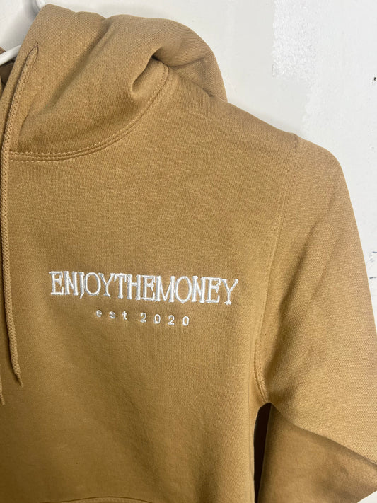 ENJOYING THE MONEY HOODIE(TAN)