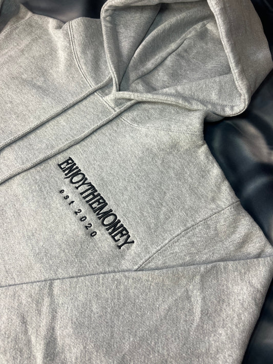 ENJOYING THE MONEY HOODIE(HEATHER GREY)